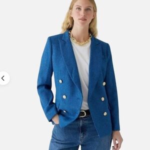 J Crew Blue Brynn Blazer Jacket Size 18